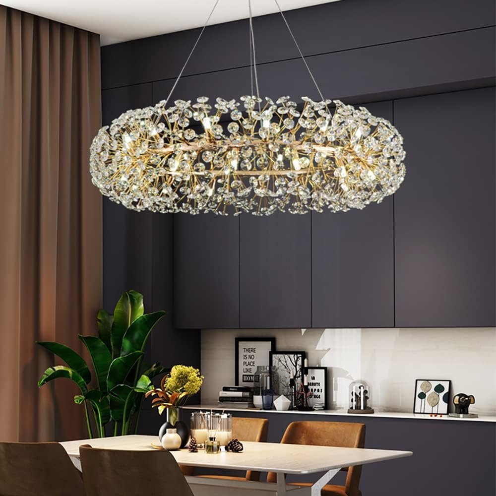 Kristalni ovalni luster P045B